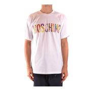 Stijlvolle Heren T-Shirt - Verhoog je mode spel! Moschino , White , He...