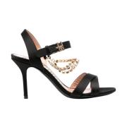 Zwarte sandalen Moschino , Black , Dames