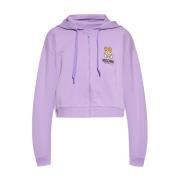 Sweatshirt met rits Moschino , Purple , Dames
