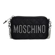 Elegante en veelzijdige Cross Body-tas Moschino , Black , Dames