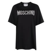 1555 T-Shirt - Stijlvol en Trendy Moschino , Black , Dames