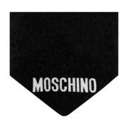 Sjaal met logo Moschino , Black , Unisex