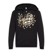 Bedrukte hoodie Moschino , Black , Heren