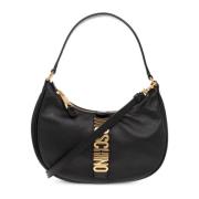 Leren schoudertas Moschino , Black , Dames