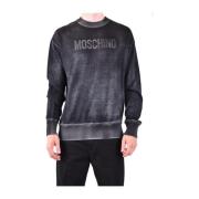 Zwarte Gebreide Kleding voor Heren Aw23 Moschino , Black , Heren