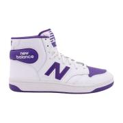 Bicolor Leren Sneakers New Balance , Purple , Heren
