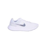 Witte Stoffen Sneakers Nike , White , Dames