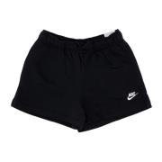 Sportieve Mid-Rise Shorts Zwart/Wit Nike , Black , Dames