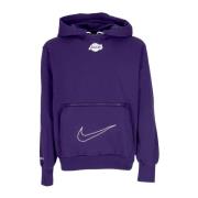 City Edition Courtside Fleece Hoodie Nike , Purple , Heren