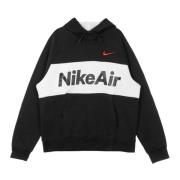 Air Pullover Hoodie - Zwart/Wit/Rood Nike , Black , Heren