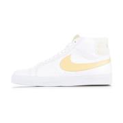 Mid-Top Sneaker Wit/Goud Nike , White , Heren