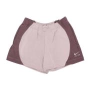 Fleece Short Sportkleding Nike , Beige , Dames