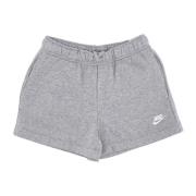 Mid-Rise Club Fleece Shorts Nike , Gray , Dames