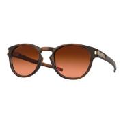 Matte Brown Tortoise Zonnebril Oakley , Brown , Heren