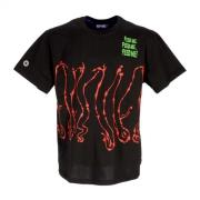 T-shirts Octopus , Black , Heren