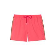Strandkleding Shorts met kunstenaar streep Paul Smith , Pink , Heren