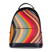 Gestreepte leren rugzak Paul Smith , Multicolor , Dames