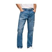 Straight Jeans Pepe Jeans , Blue , Heren