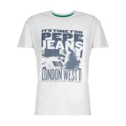 T-shirt; Alexis; Pepe Jeans , Gray , Heren