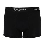 3-Pack Boxershorts met Merk Tailleband Pepe Jeans , Black , Heren