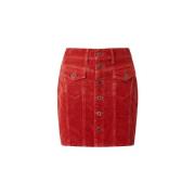 Short Skirts Pepe Jeans , Red , Dames