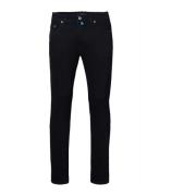 Lyon taps toelopende jeans Pierre Cardin , Black , Heren