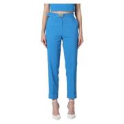 Cropped Trousers Pinko , Blue , Dames