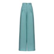 Womens 1G17Cuy7W3E77 Groene andere materialen broek Pinko , Blue , Dam...