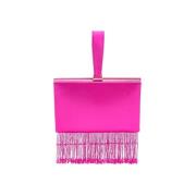 Kleine Elegante Satijnen Clutch met Polsband en Parelflos Pinko , Pink...