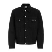 Paris Denim Jack Vtmnts , Black , Heren