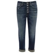 Korte Denim Jeans Dondup , Blue , Dames