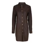 Lange Overhemdjurk Btfcph , Brown , Dames