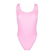 Eendelig badpakStretch Fabric Swimsuit with Logo Chiara Ferragni Colle...