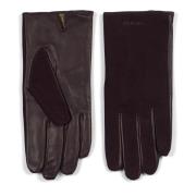 Donkerbruine Leren Handschoenen voor Dames Howard London , Black , Her...