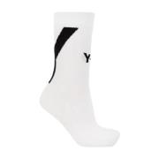 Sokken met logo Y-3 , White , Heren