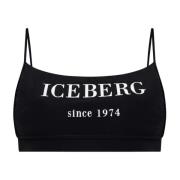 Badpak top Iceberg , Black , Dames