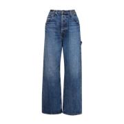 Vintage High-Waisted Denim Jeans Chloé , Blue , Dames