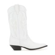 Witte lederen santa fe enkelschoenen Sonora , White , Dames