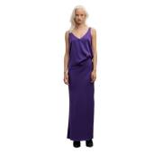 Hana long silk skirt violet Ahlvar Gallery , Purple , Dames