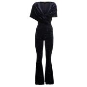 Zwarte Maxi Flare Jumpsuit Andamane , Black , Dames