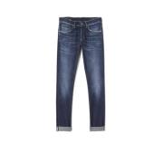 George Skinny Fit Lage Taille Jeans Dondup , Blue , Heren