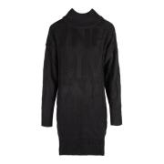 Gestreepte Gebreide Jurk Silvian Heach , Black , Dames