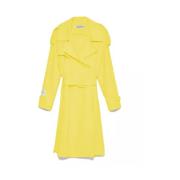 Hinnominate Yellow Polyester Jackets Coat Hinnominate , Yellow , Dames
