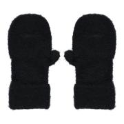 Zwarte Vingerbedekkende Handschoenen voor Vrouwen Yohji Yamamoto , Bla...