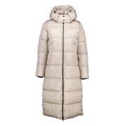 Neutrale Beige Winter Parka Save The Duck , Beige , Dames