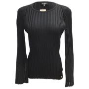 Pre-owned Wool tops Chanel Vintage , Black , Dames