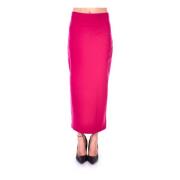 Roze Rok met Hoge Split Semicouture , Pink , Dames