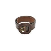 Pre-owned Leather belts Givenchy Pre-owned , Brown , Dames