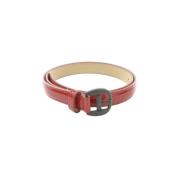 Pre-owned Leather belts Bottega Veneta Vintage , Red , Dames