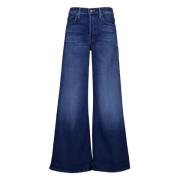 Blauwe Bootcut Jeans Mother , Blue , Dames